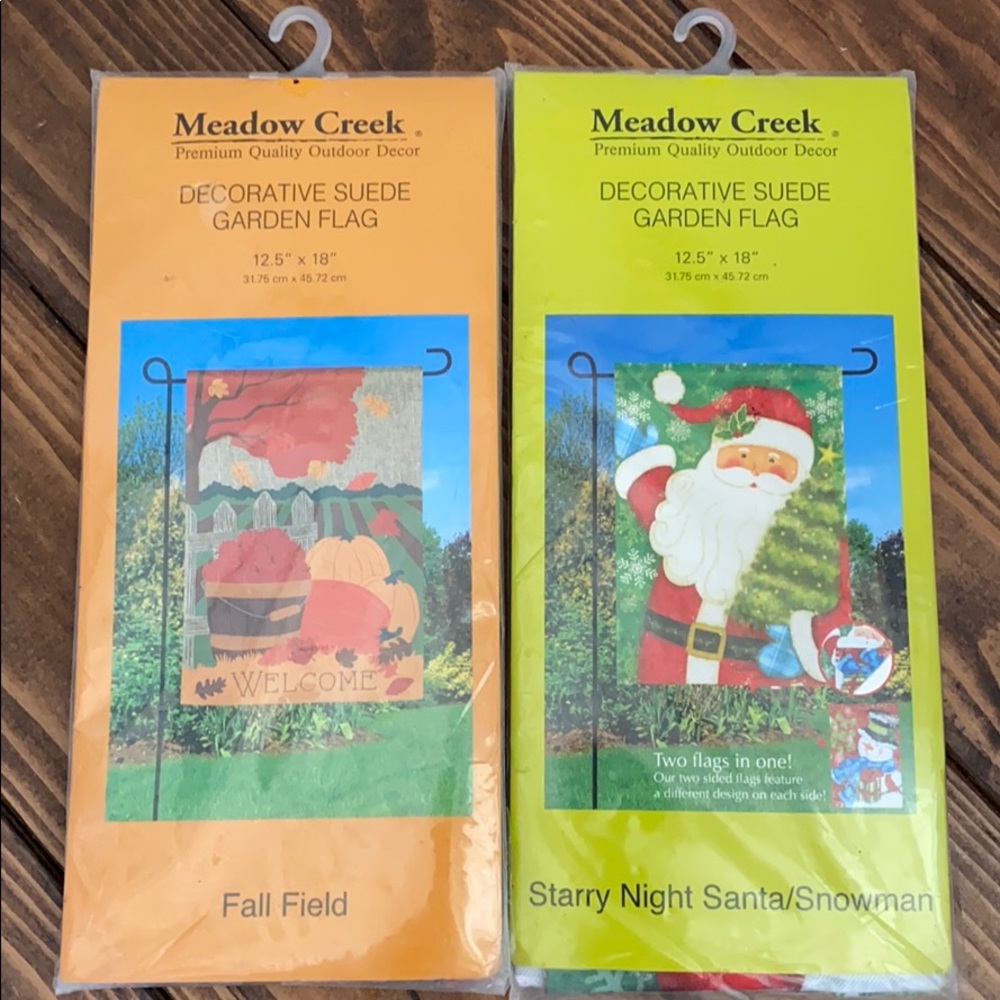 Christmas and Fall Garden outdoor flags